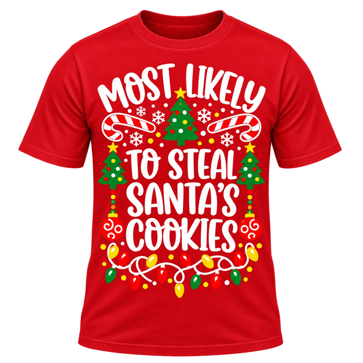 Custom Christmas Red T-Shirt