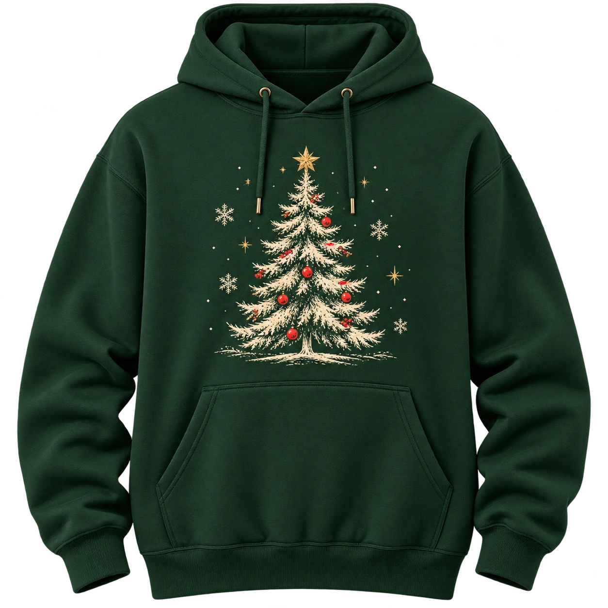 Custom Forest Green Holiday Hoodie