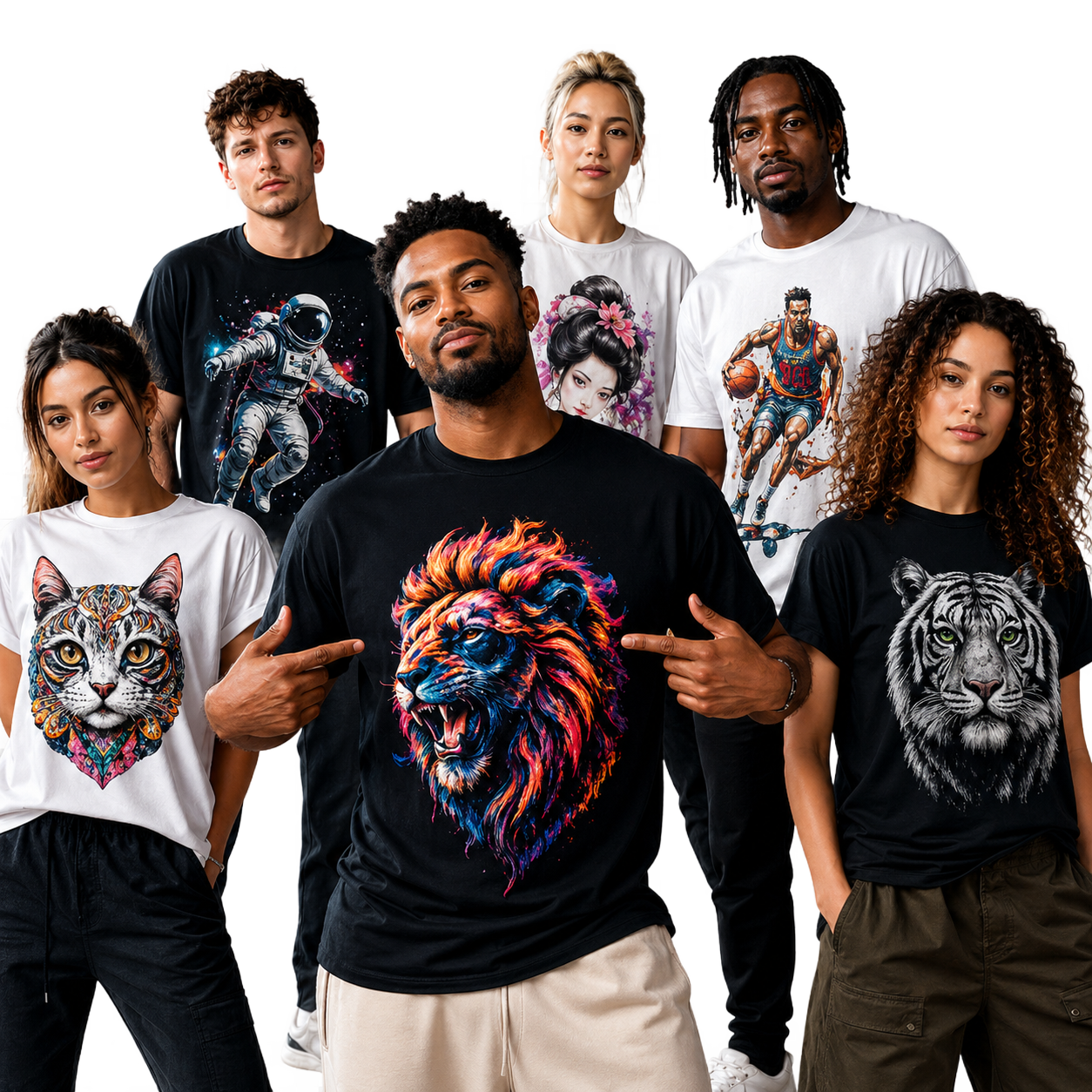 Custom DTF apparel prints